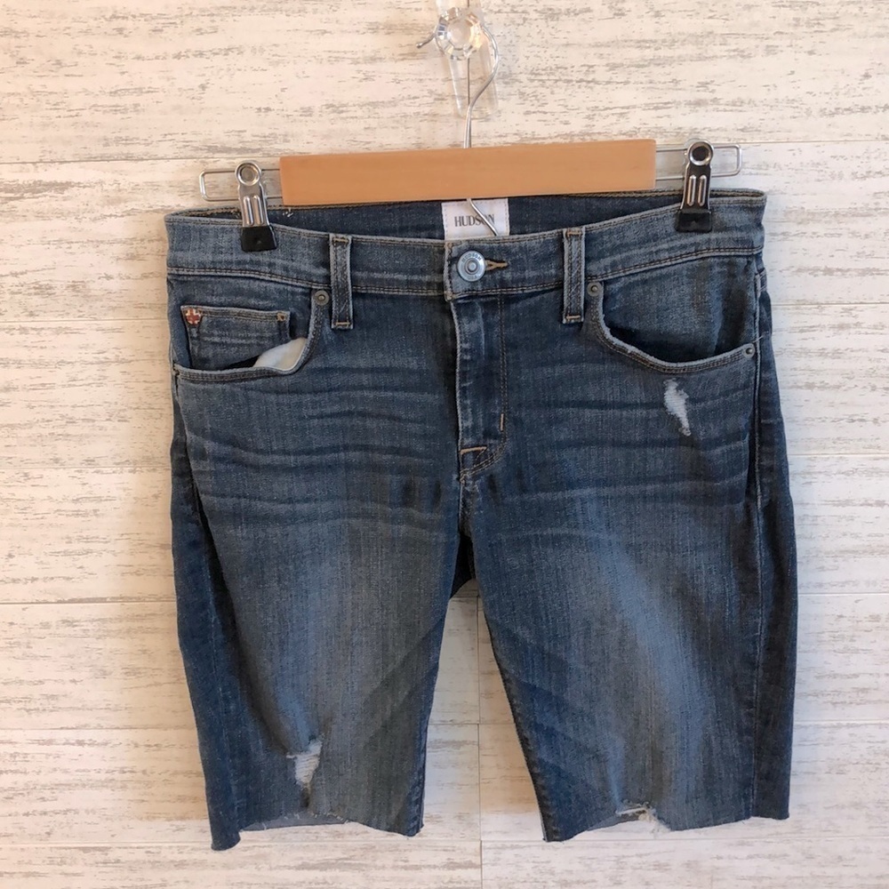HUDSON Distressed /fringe shorts | SIZE 27
